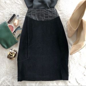 CLUB MONACO Women’s Velvet Tuxedo Pencil Skirt